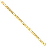 Pulsera, Eslabones Ojo de Pajaro Oro 14K Pulsera, Eslabones Ojo de Pajaro Oro 14K