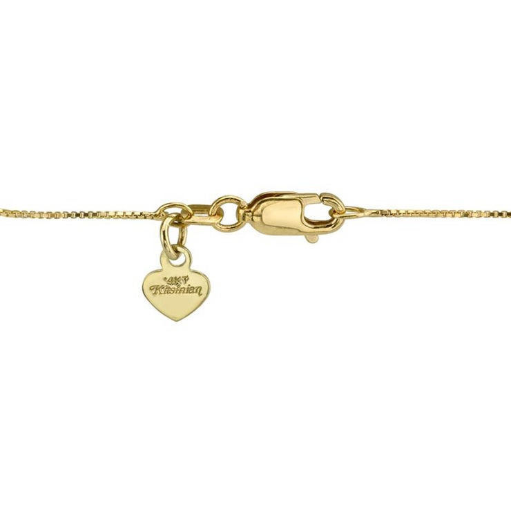 0.29ctw, Collar, Fleur de Lis con Diamantes, Oro Amarillo de 14kt 0.29ctw, Collar, Fleur de Lis con Diamantes, Oro Amarillo de 14kt