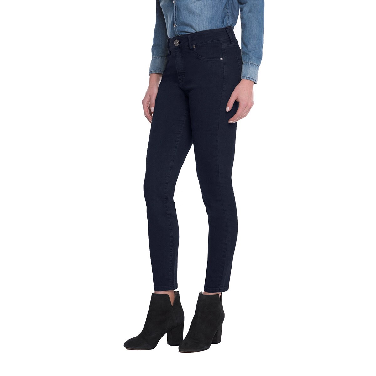 Buffalo David Bitton, Pantalón de Mezclilla para Dama T 2, Azul Marino