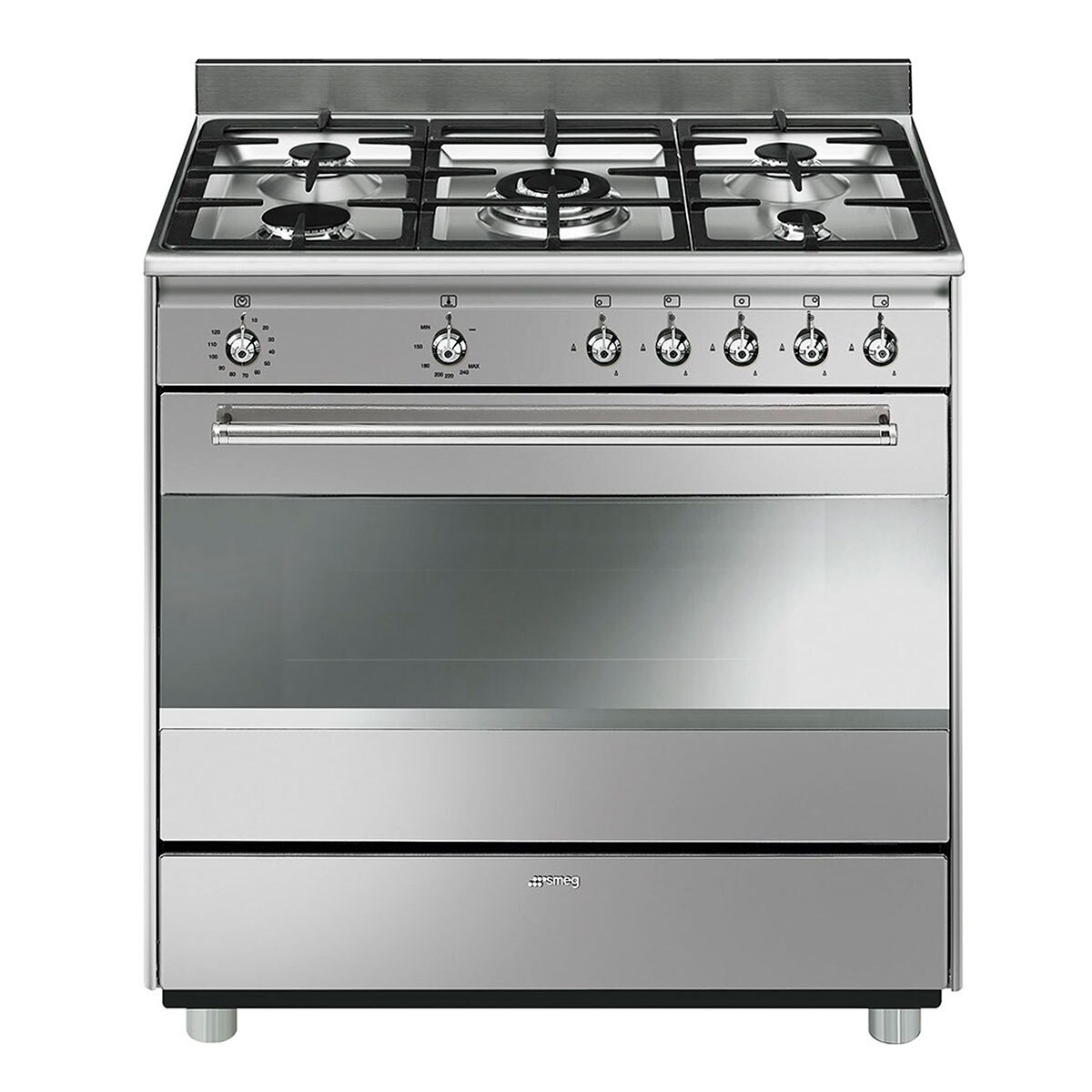 Smeg Estufa a gas 5 quemadores 90cm