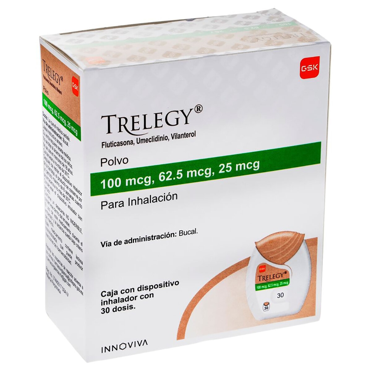Trelegy 100 mcg/62.5 mcg/25 mcg 30 Dosis