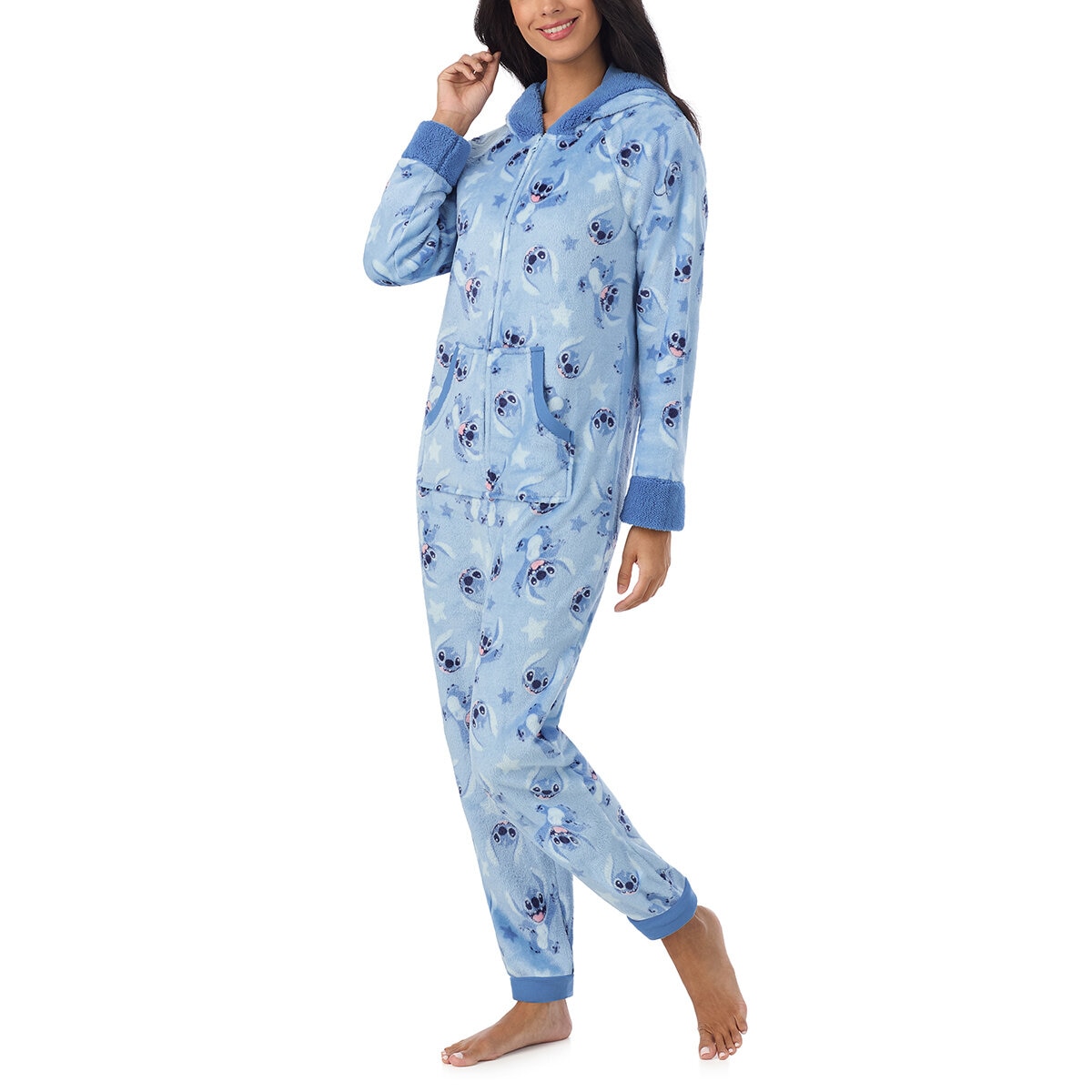 Peanuts Pijama para Dama Azul Extra Grande