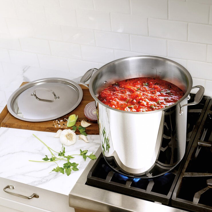 Bergner, Olla de Acero Inoxidable con Tapa de 16 L Bergner, Olla de Acero Inoxidable con Tapa de 16 L