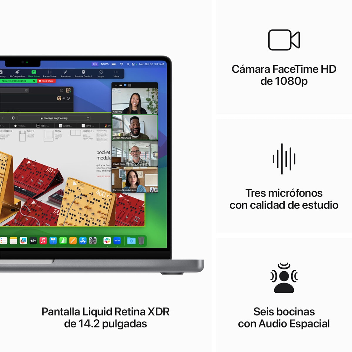 Apple MacBook Pro 14" Chip M3 1TB Gris Espacial