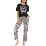 Keith Haring Conjunto de Pijama para Dama Negro Grande
