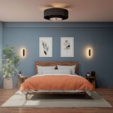 Hunter, Ventilador Fandelier Color Negro Mate