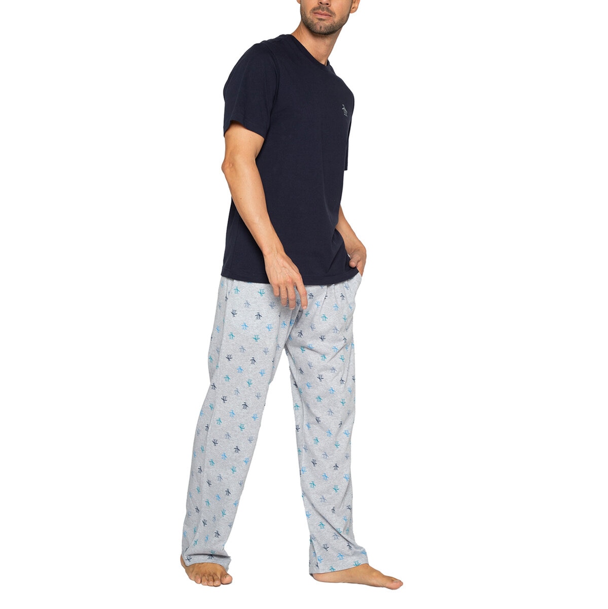 Original Penguin Conjunto Pijama para Caballero azul chica