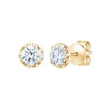 Aretes de Diamantes 1.00ctw, Oro Amarillo 14K