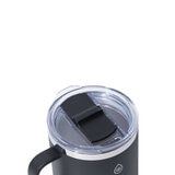 ThermoFlask Juego de 2 Tazas para Café con Aislamiento al Vacío 355 mL / 474 mL, Negro y Azul