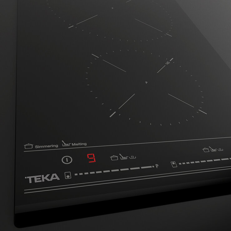 Teka Parrilla de Vitrocerámica de Inducción 2 Zonas de Cocción