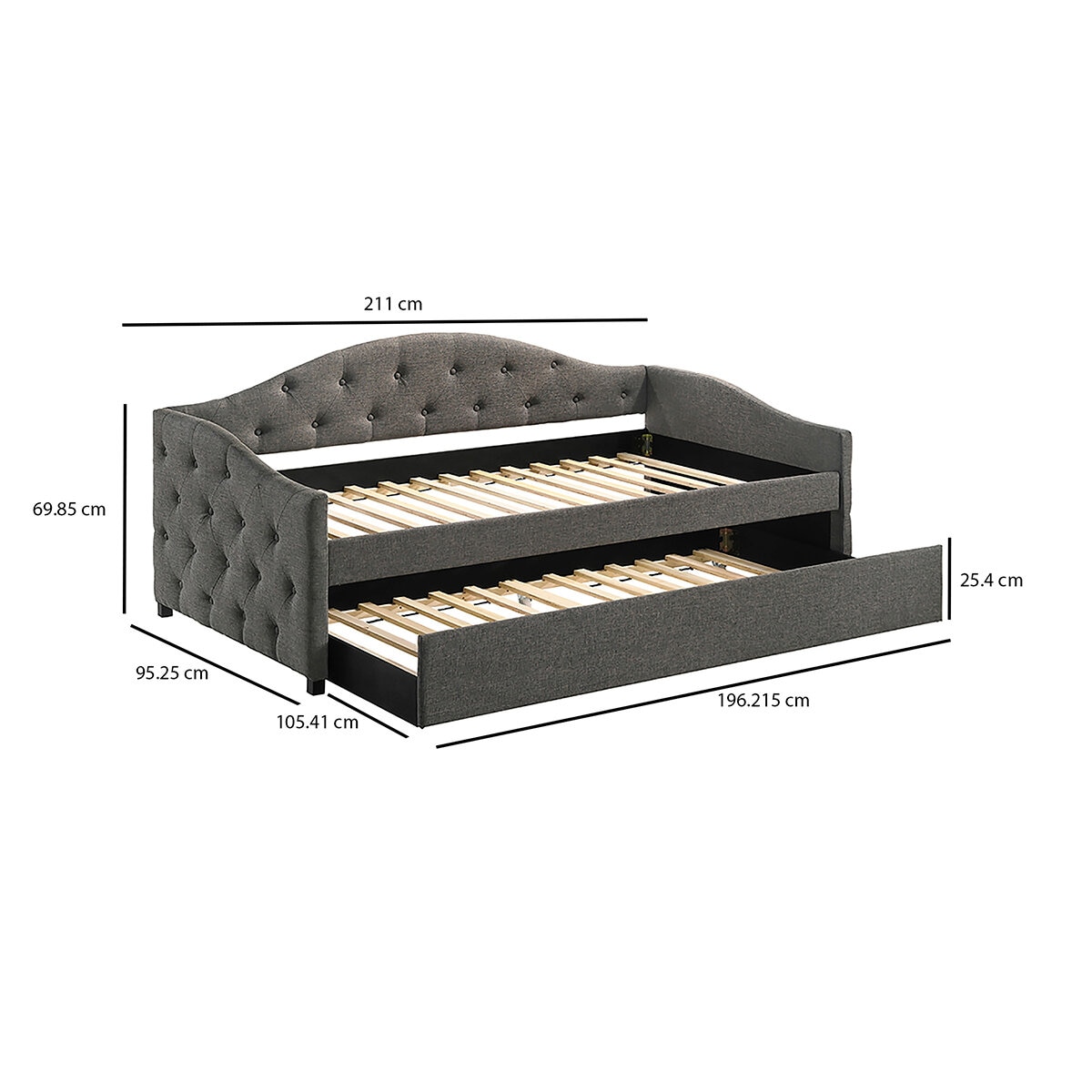 Coaster, Sadie, Sofa Cama Daybed, Color Gris