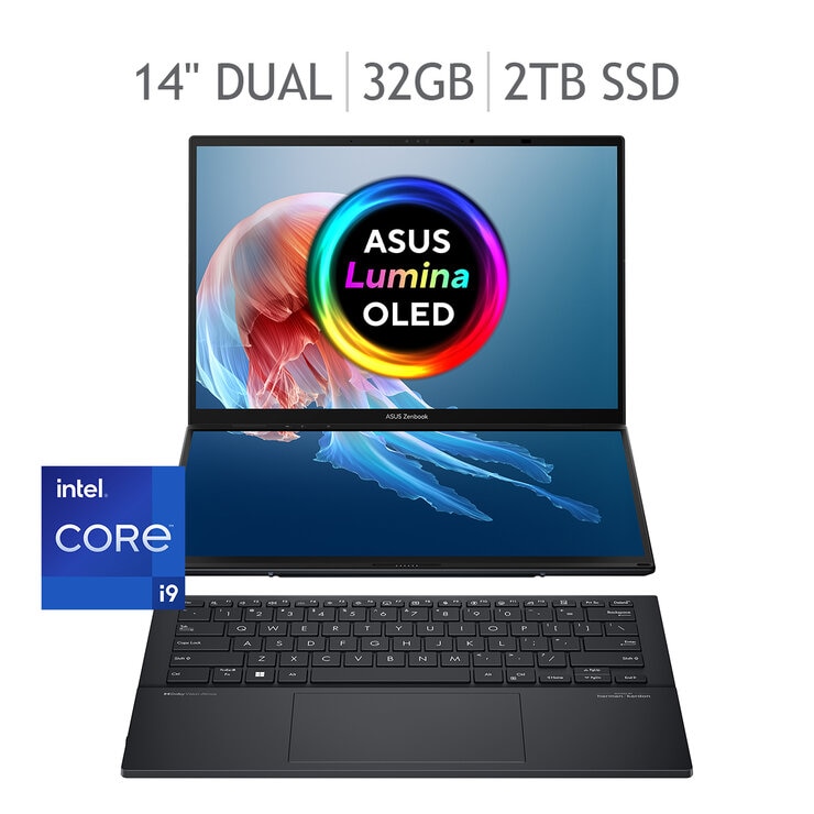 ASUS Zenbook DUO Laptop 14" 3K OLED Dual Intel Core i9 32GB 2TB SSD
