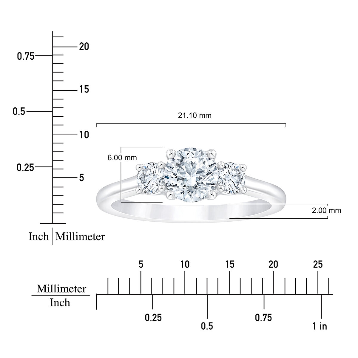 Anillo, Diamantes, 1.17ctw, Oro Blanco 14K
