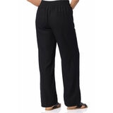Briggs Pantalones tipo lino para Dama Negro Extra Grande
