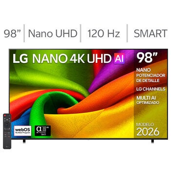 LG Pantalla 98" Nano UHD 4K Smart TV 98NU855BPSB LG Pantalla 98" Nano UHD 4K Smart TV 98NU855BPSB
