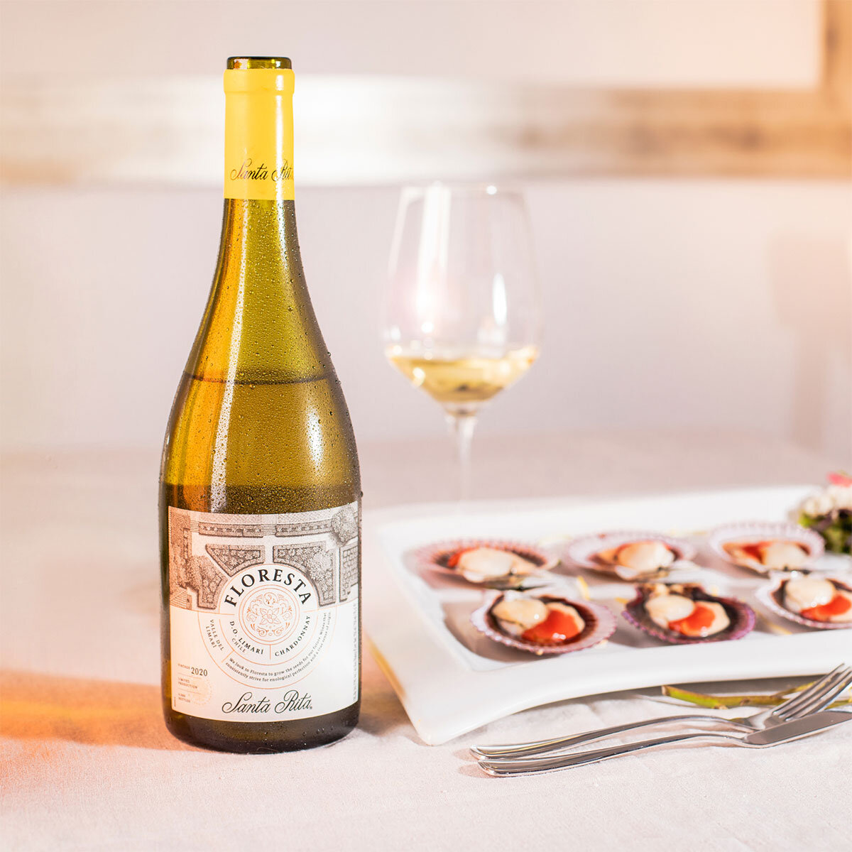 Vino Blanco Santa Rita Floresta Chardonnay 750 ml