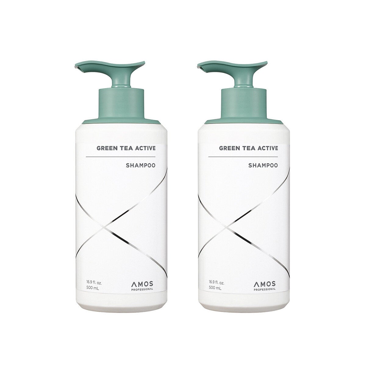 Amos Professional Shampoo de Té Verde 2 pzas de 500ml Amos Professional Shampoo de Té Verde 2 pzas de 500ml