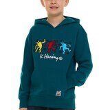 Keith Haring Sudadera para Niños y Niñas Verde 14 / 16 Años