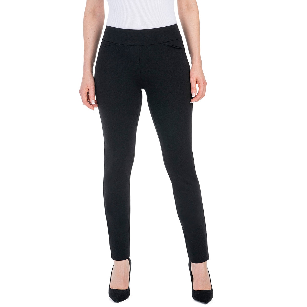 Dalia, Pantalón con Cintura Elástica para Dama, Negro, Extra Grande