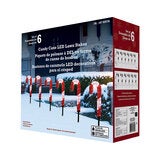 Bastones de Caramelo LED, 6 pzas.