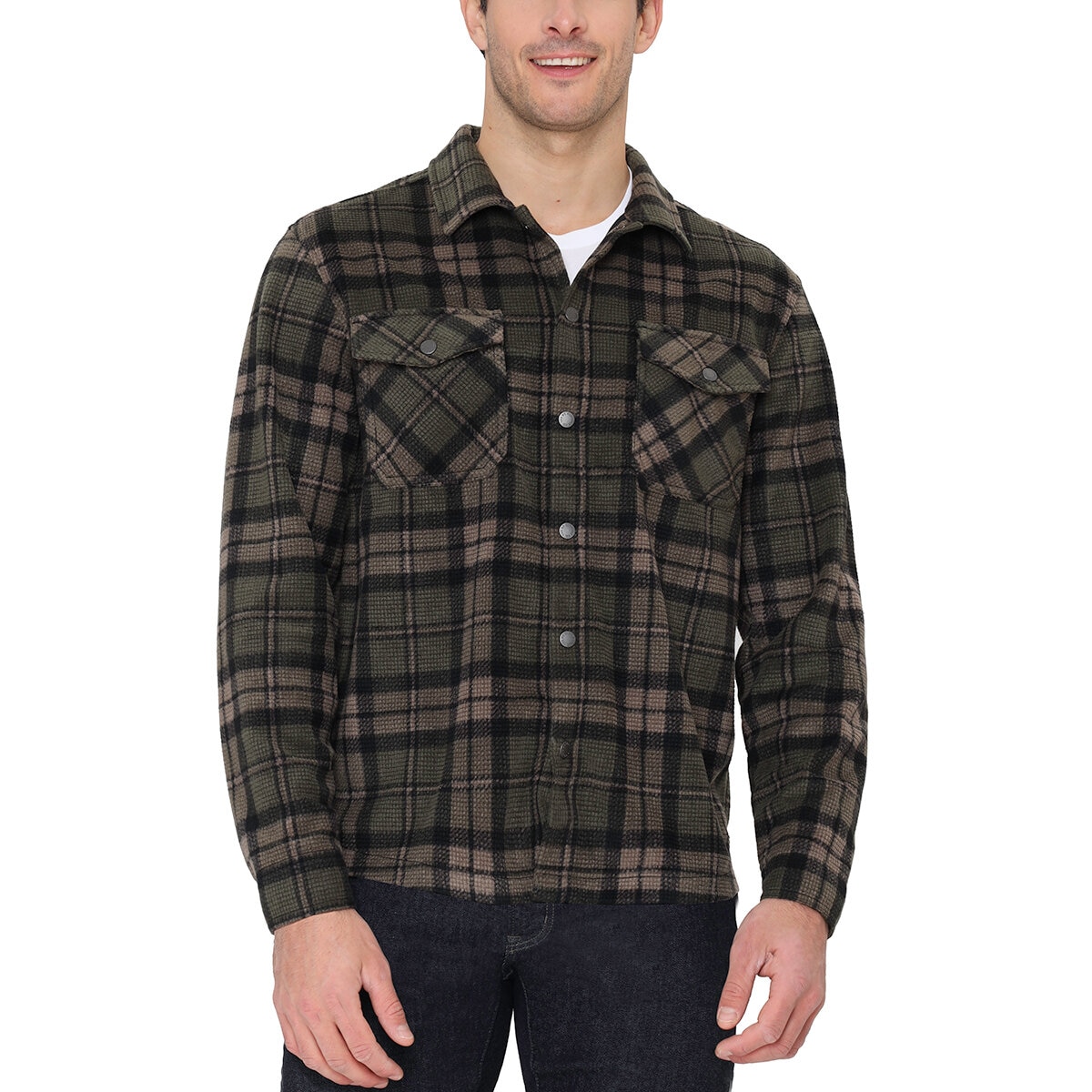 BC Clothing Co Heritage Camisa para Caballero Verde Grande