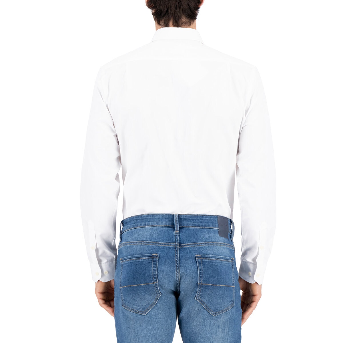 Nautica Camisa para Caballero Blanco Chica
