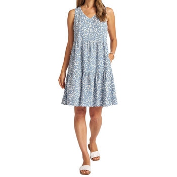 Matty M Vestido Tipo Lino para Dama Varias Tallas y Colores