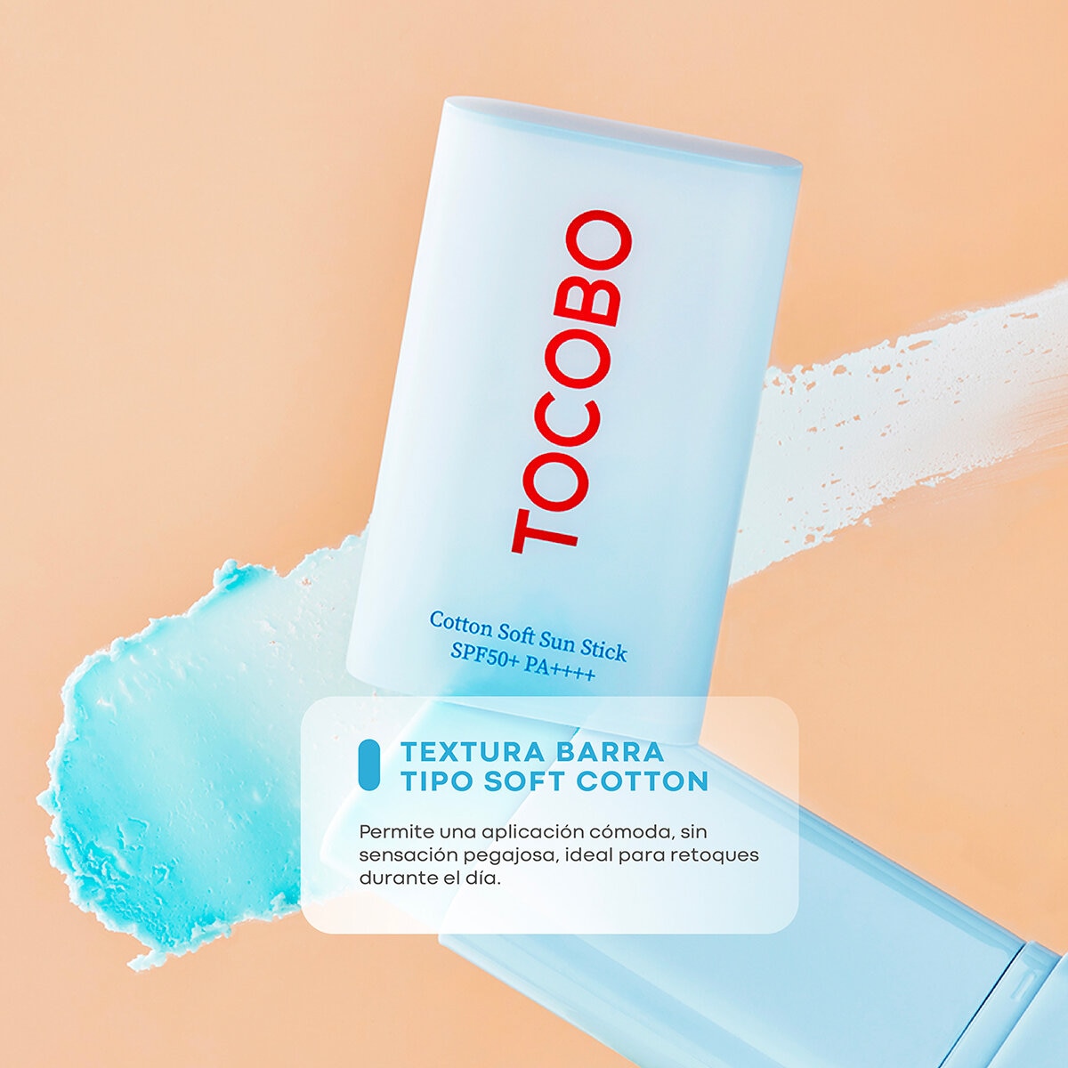 Tocobo Cotton Soft Sun Stick Protector Solar SPF50 + PA++++ 2 pzas