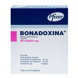 Bonadoxina 25 mg/ 50 mg Oral 25 Tabletas Bonadoxina 25 mg/ 50 mg Oral 25 Tabletas