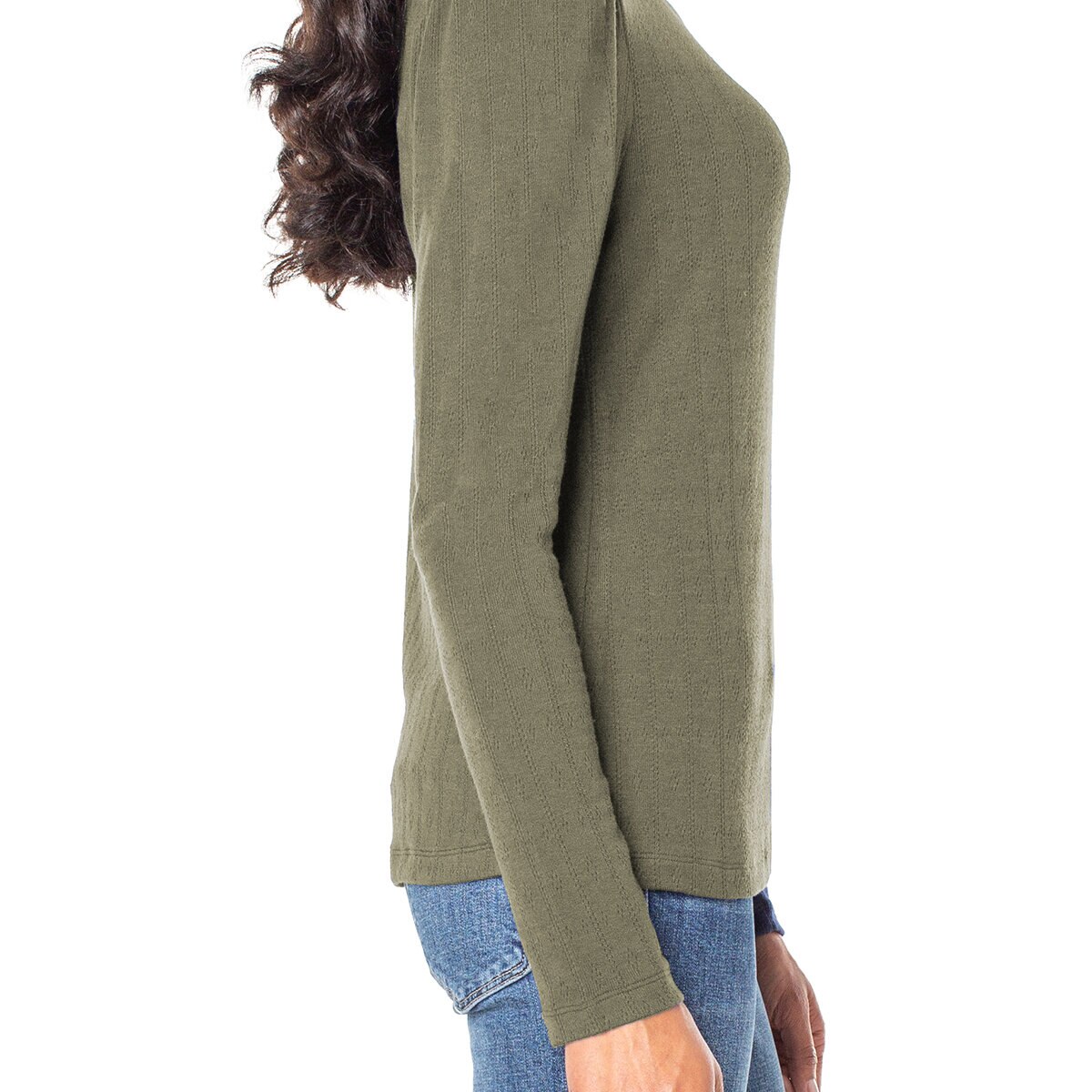 Well Worn Playera para Dama Verde Extra Chica