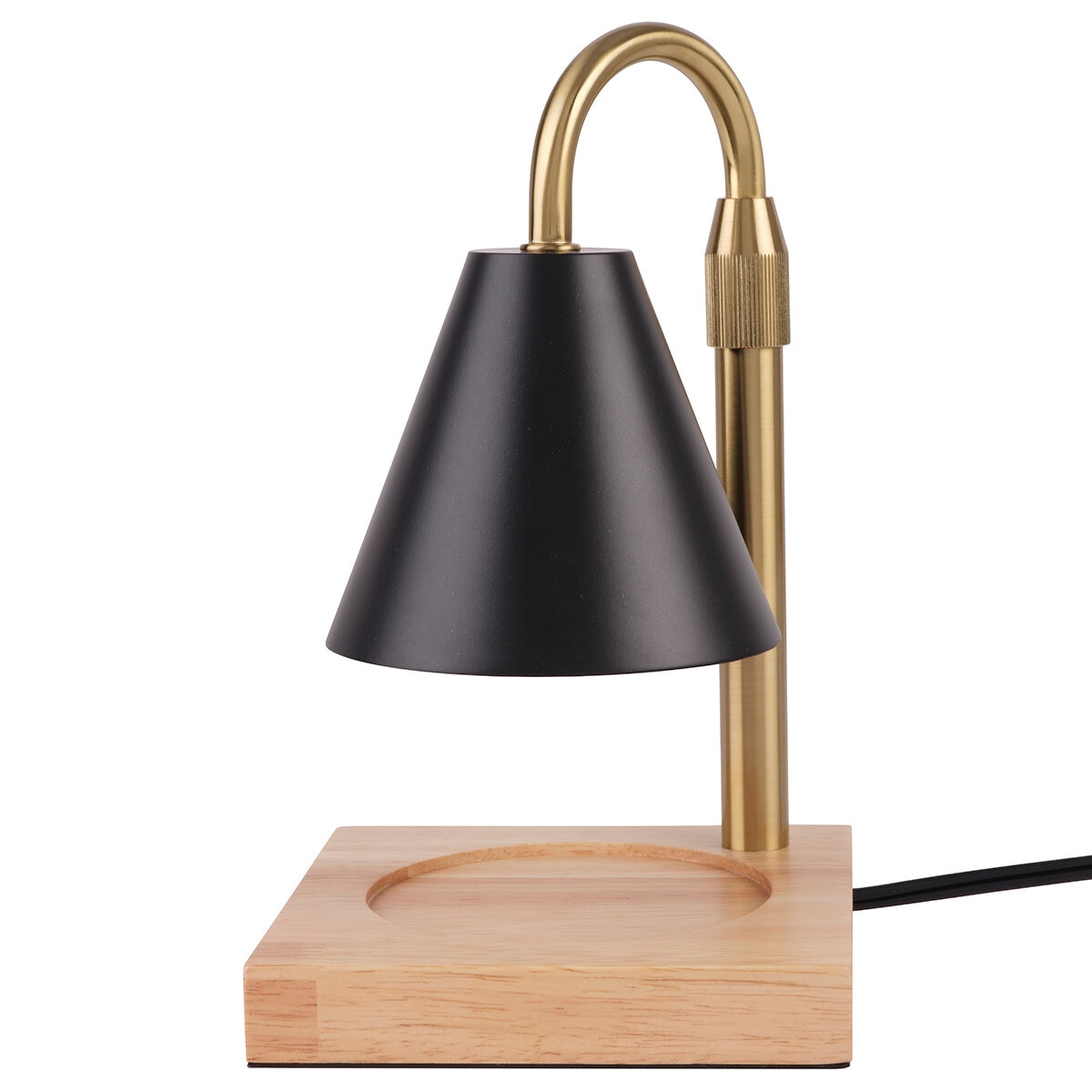 Mikasa Home Accents Calentador de Velas con Altura Ajustable, Negro