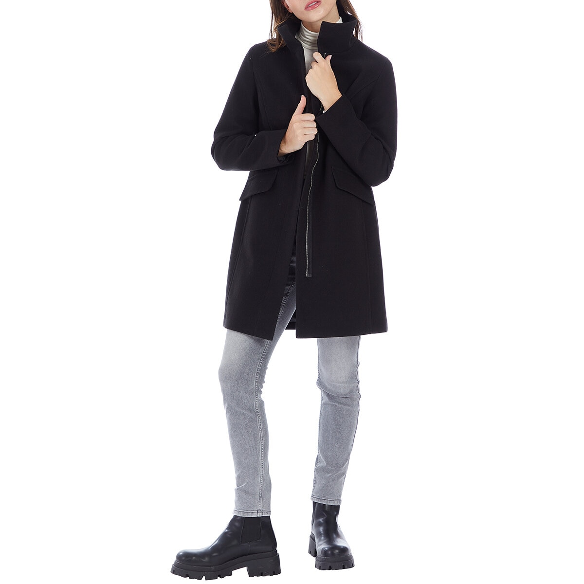 Nine West Abrigo para Dama Camel Extra Grande