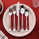 Gourmet Settings Juego de Cubiertos de Acero Inoxidable 20 piezas, Terra