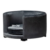 Maypet, Sillón Forrado de Terciopelo para Mascota Pequeña, Color Gris