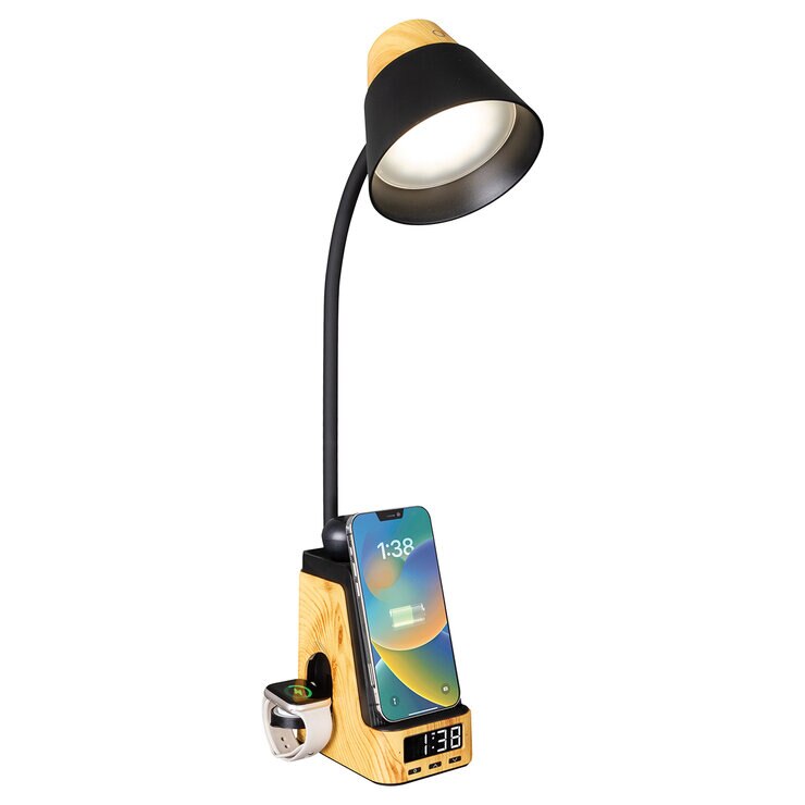 Ottlite, Lámpara LED de Escritorio con Estación de Carga Múltiple Ottlite, Lámpara LED de Escritorio con Estación de Carga Múltiple