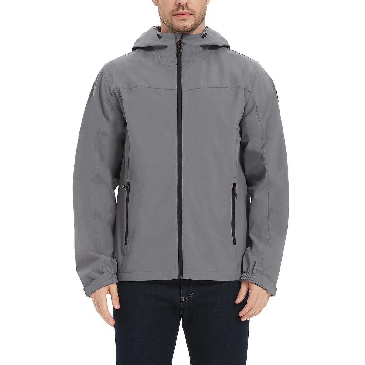 Hawke & Co Chamarra para Caballero Gris Grande