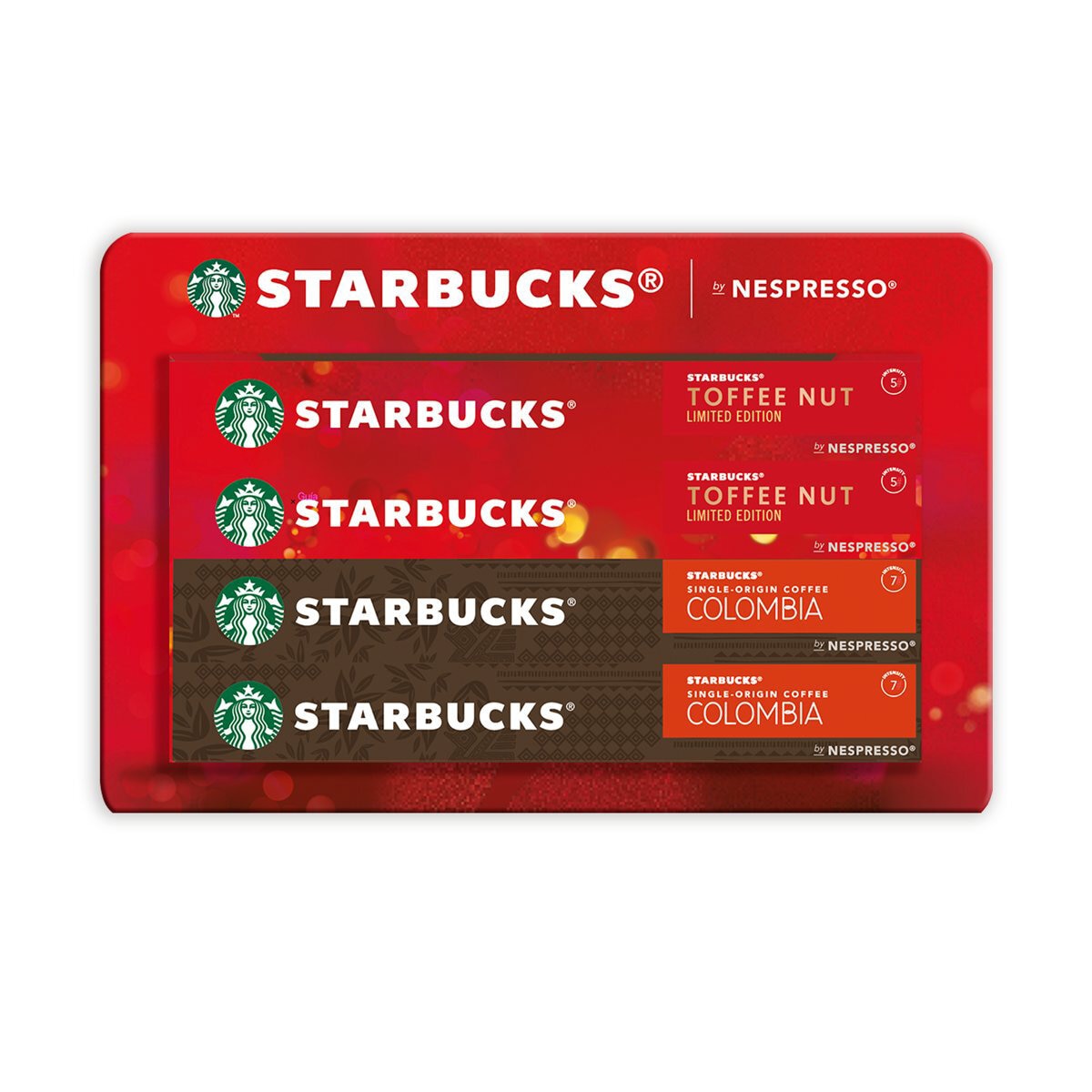 Starbucks Cápsulas Nespresso, Toffee Nut y Colombia