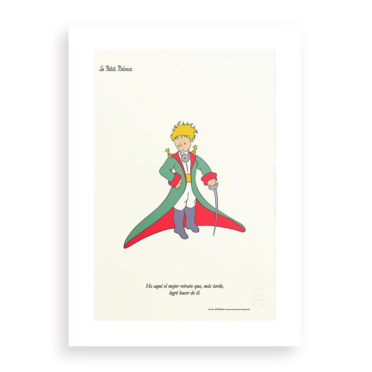 Black Is Color, Cuadro Decorativo El Principito, Enmarcado "Un Abrazo de la Tierra"