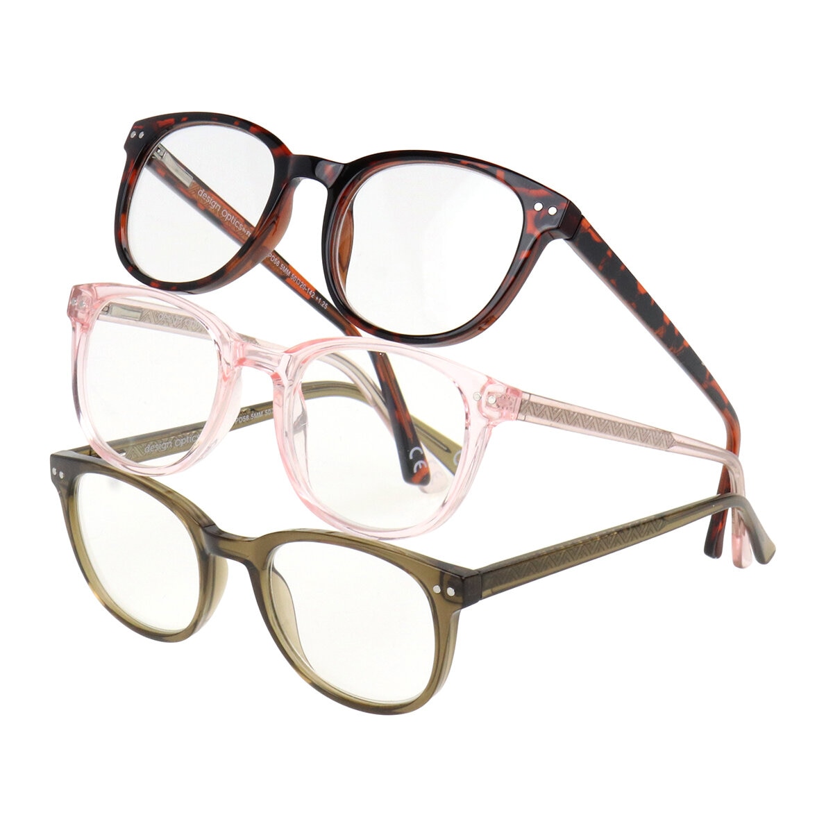 FOSTER GRANT, Lentes de Lectura, Dioptria +1.75, Andy, 3pzas
