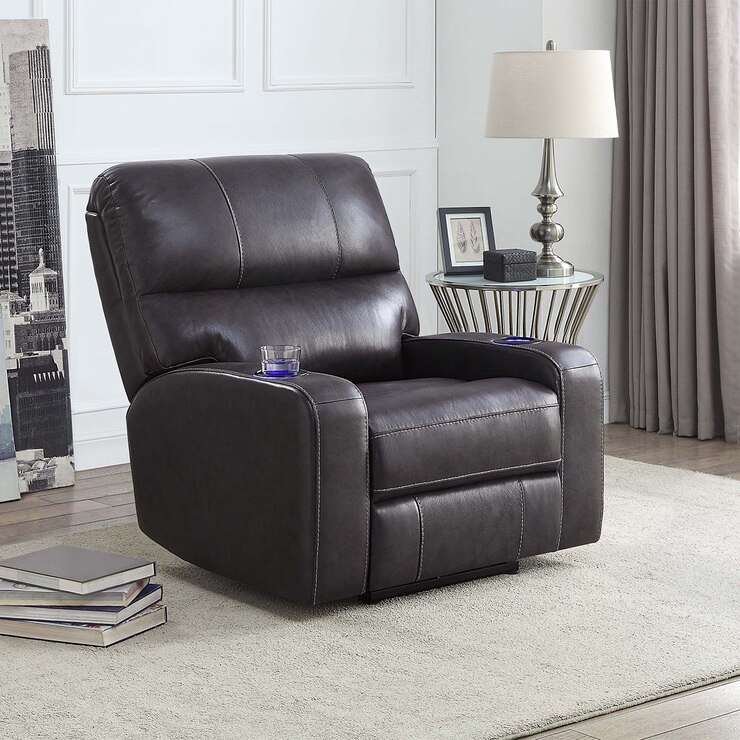 Barcalounger, Sillón Reclinable de Piel para Cine en Casa con Sistema