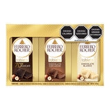 Ferrero Rocher Tabletas De Chocolate 3 pzas de 90g