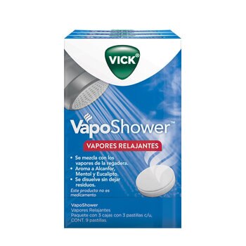 Vick VapoShower 3 Cajas con 3 Pastillas cada uno.