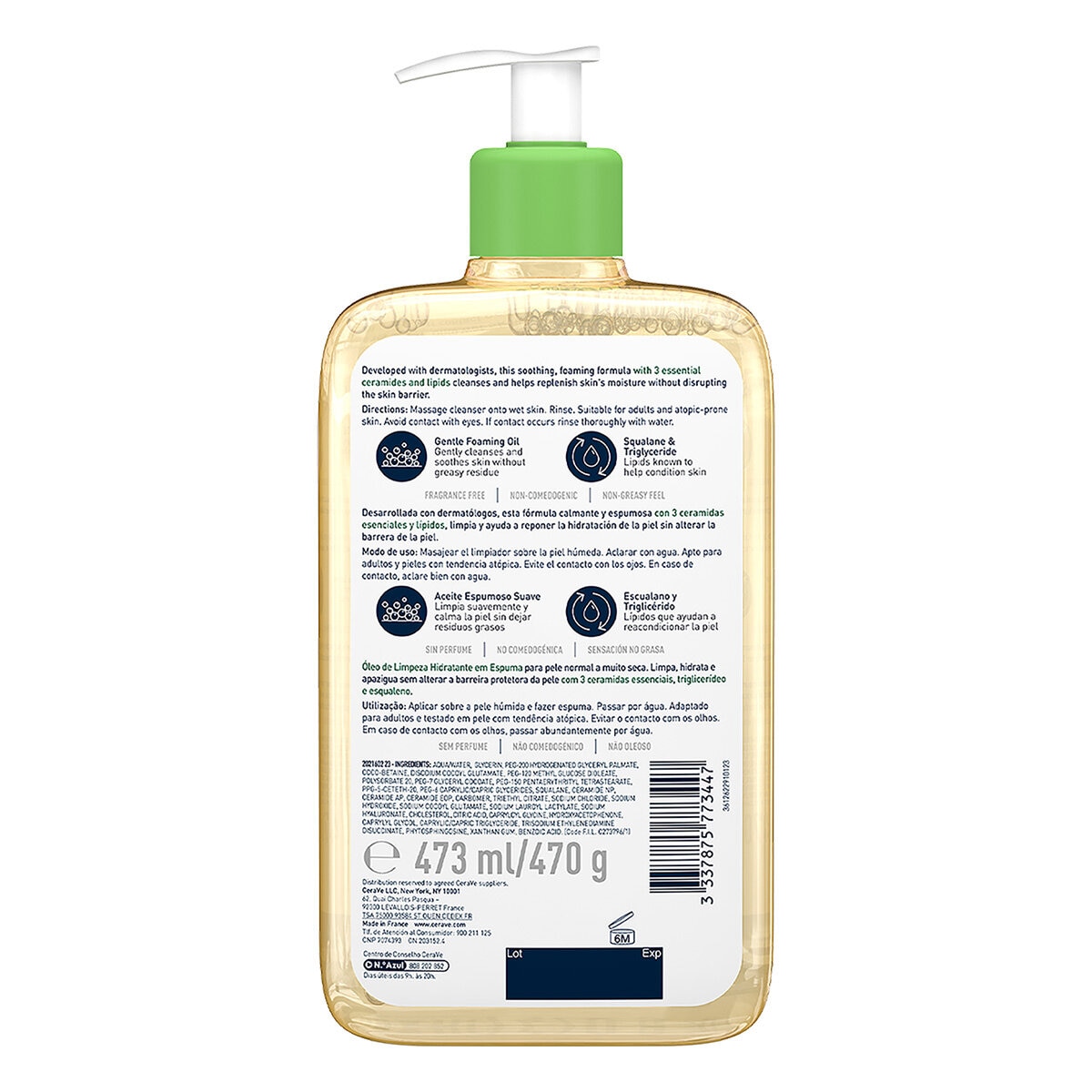 Cerave Limpiador en Aceite de Ducha 473ml