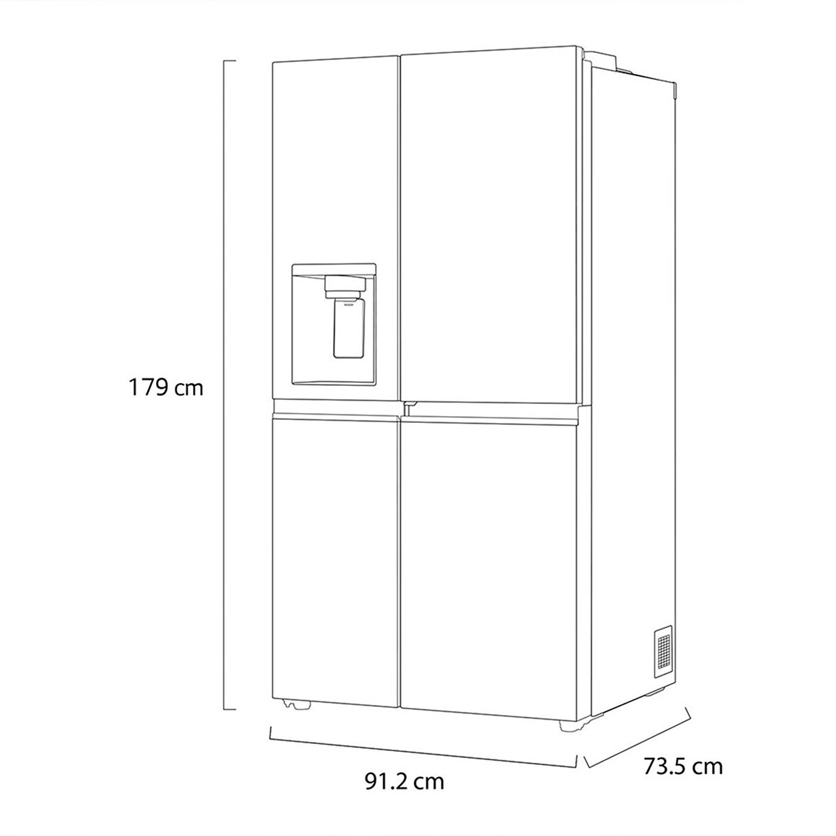 LG Refrigerador 22' Side by Side
