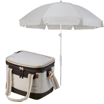Clevermade Set de Hielera y Sombrilla Malibu Luxe Varios Colores Clevermade Set de Hielera y Sombrilla Malibu Luxe Varios Colores